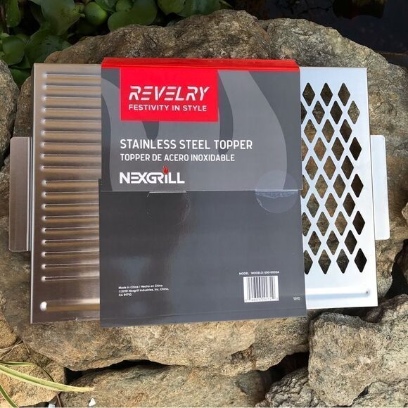 Nexgrill Revelry Stainless Steel Grill Topper Griddle - Picture 2 of 6